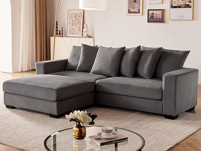 101.6" Deep Seat Modular Sectional Sofa, Sectional Couches for Living Room
