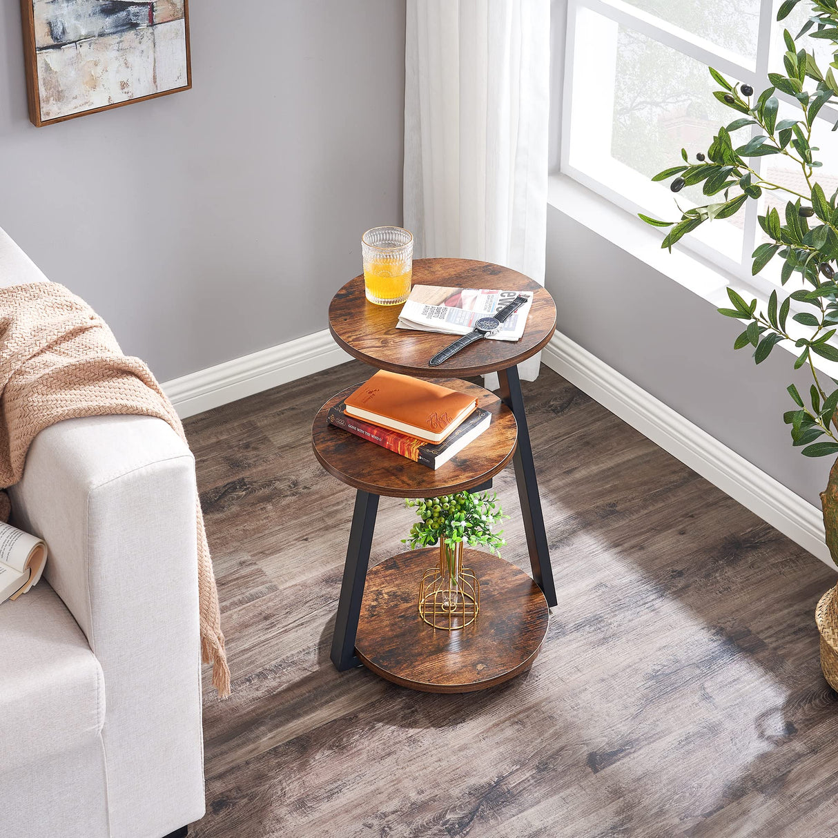 Accent Table Nightstand Bedside