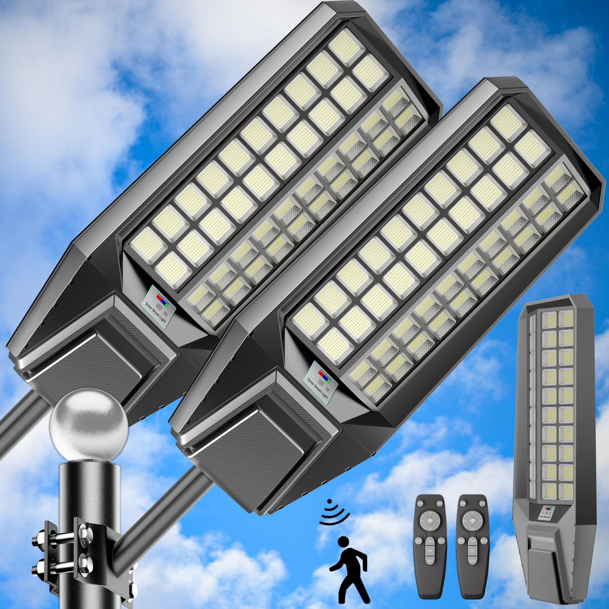 8000W Solar Street Lights Outdoor 400000 Lumens Solar Flood Lights