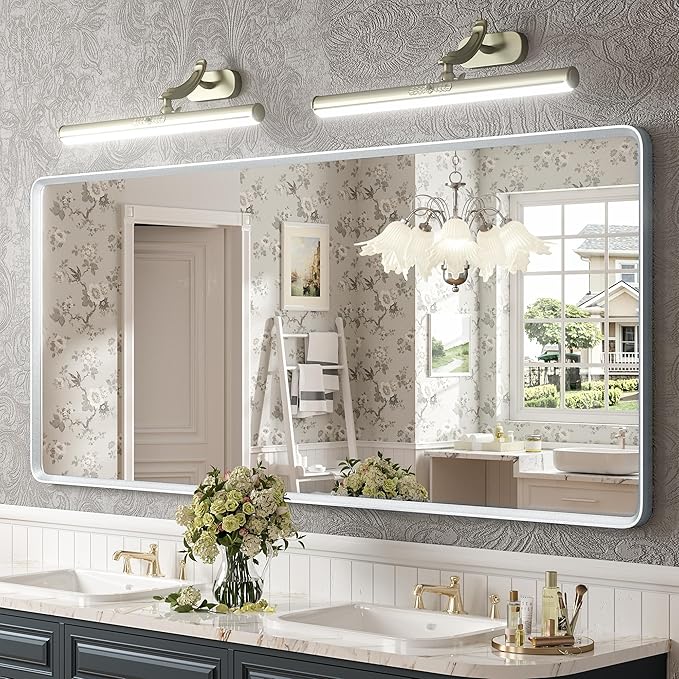 Black Matte Bathroom Mirror, Large Matte Black Bathroom Vanity Mirror