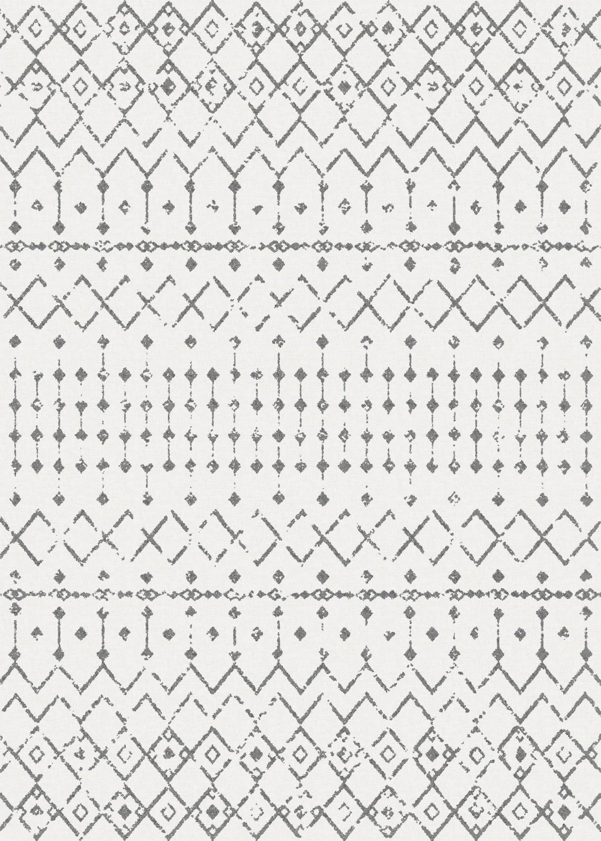 Machine Washable Area Rugs 5x7, Neutral Geometric Rugs for Living Room