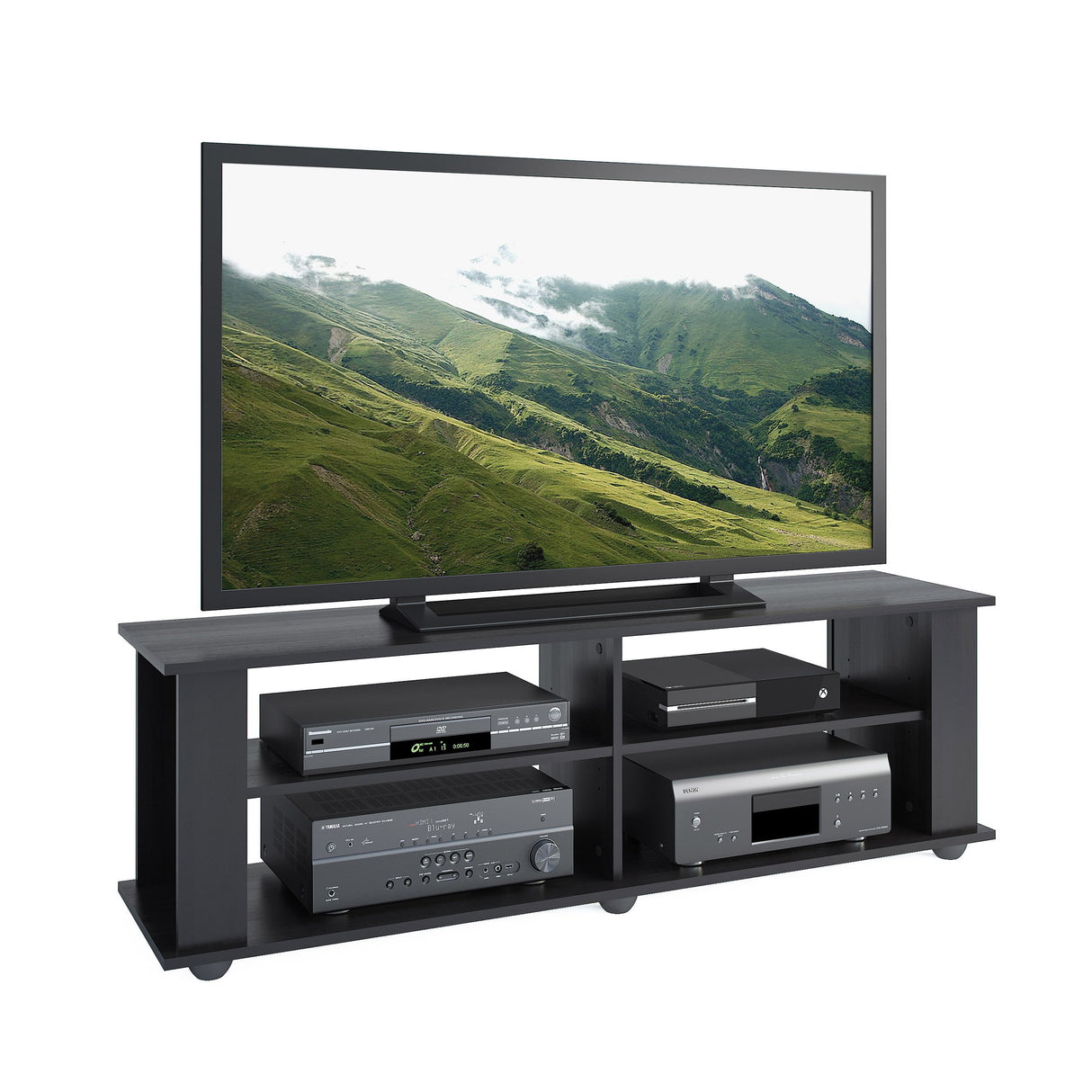 Fillmore Ravenwood Black Engineered Wood TV Stand