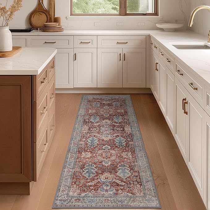 8x10 Area Rugs for Living Room, Machine Washable Rug Lightweight Low Pile