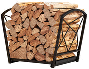 Firewood Log Rack, Iron Wood Lumber Storage Holder for Fireplace