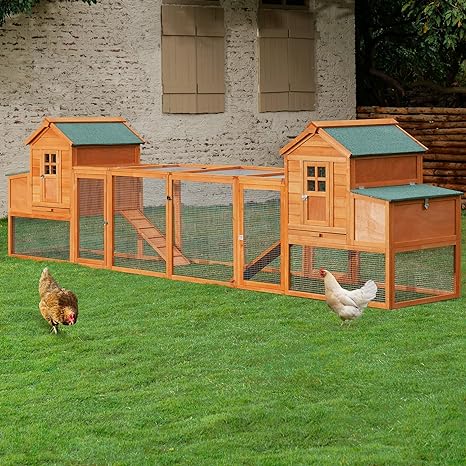 79" Chicken Coop Hen House Wooden Chicken House Poultry Cage
