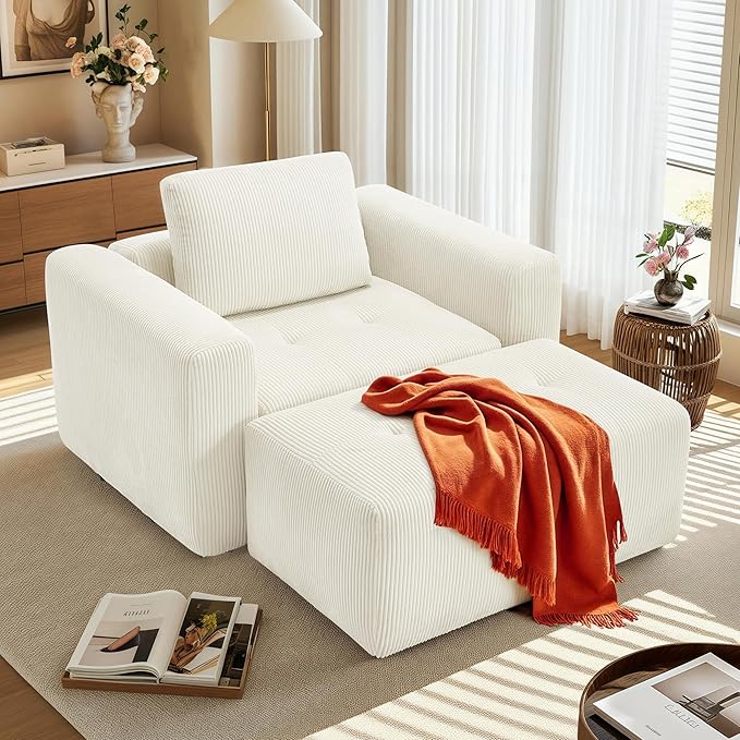 112" Modular Sectional Sofa L-Shaped Couch for Living Room, Comfy Cloud Sofa