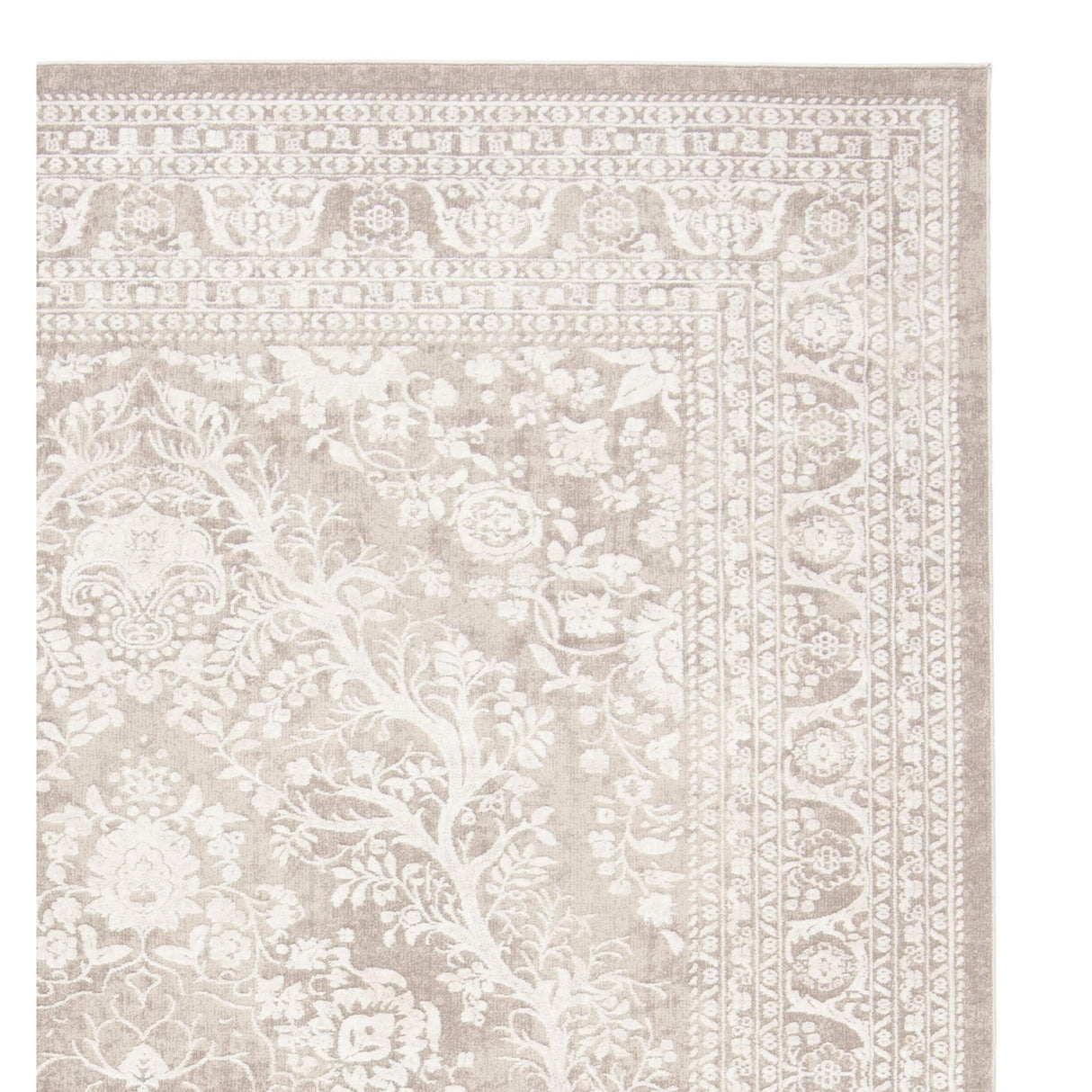 8x10 Area Rug - Reflection Collection - Beige & Cream Non-Shedding Rug