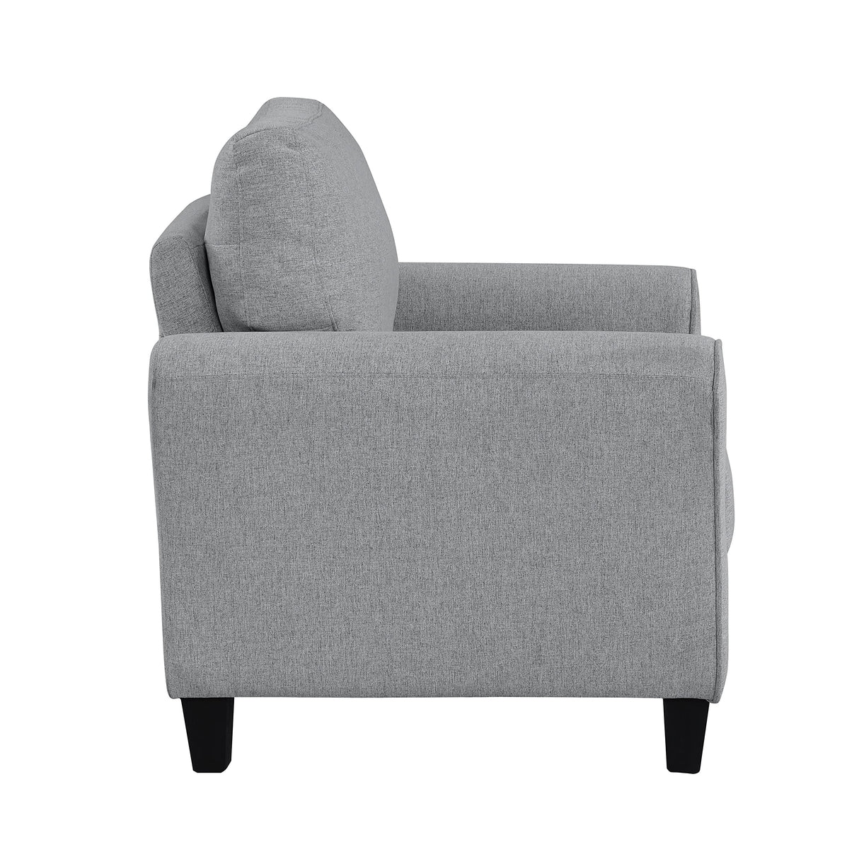 Eloise Living Room Loveseat, Dark Gray