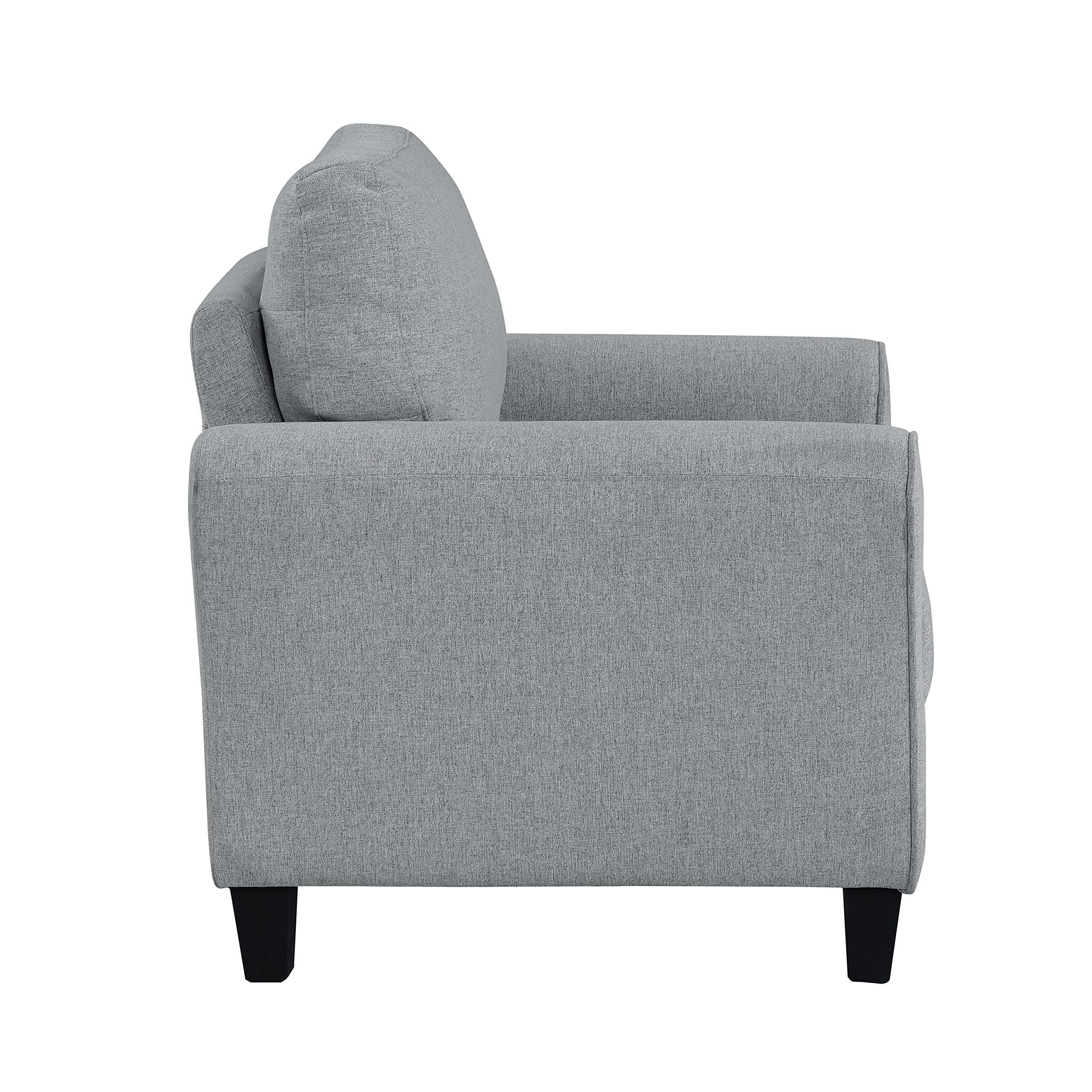 Eloise Living Room Loveseat, Dark Gray