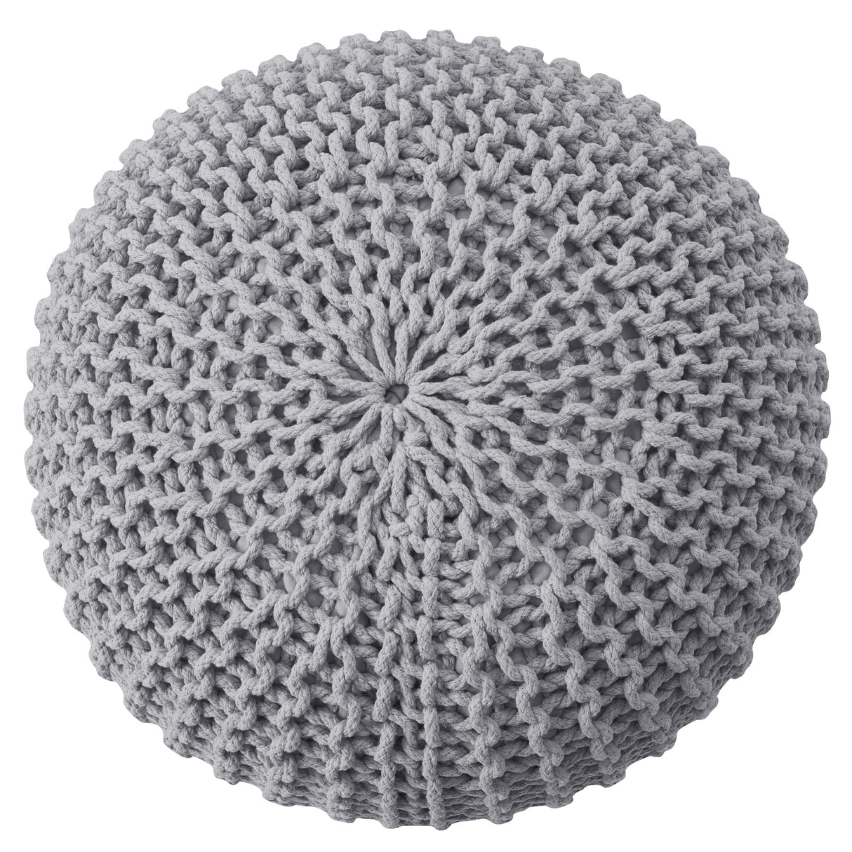 Rest Stuffed – 20” Diameter x 14” Tall Cozy Floor Pouf for Living Room, Bedroom, Nursery