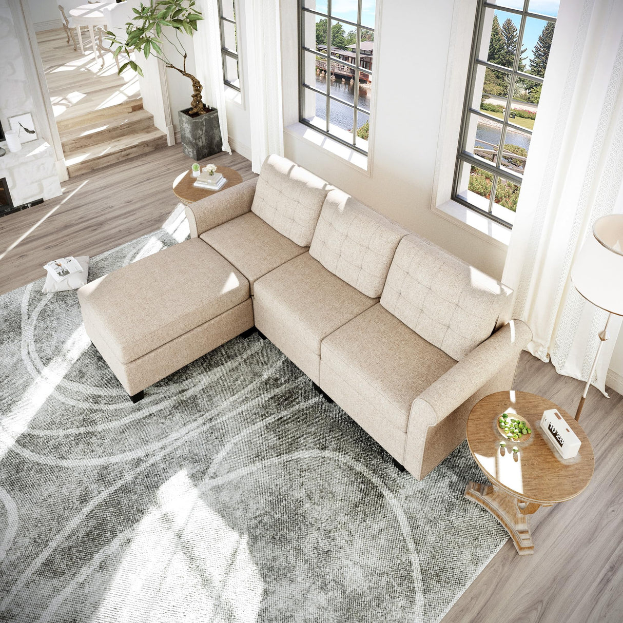 - Modular Sectional Sofa Couch with Seats Convertible Sectional Sofa for Living Room