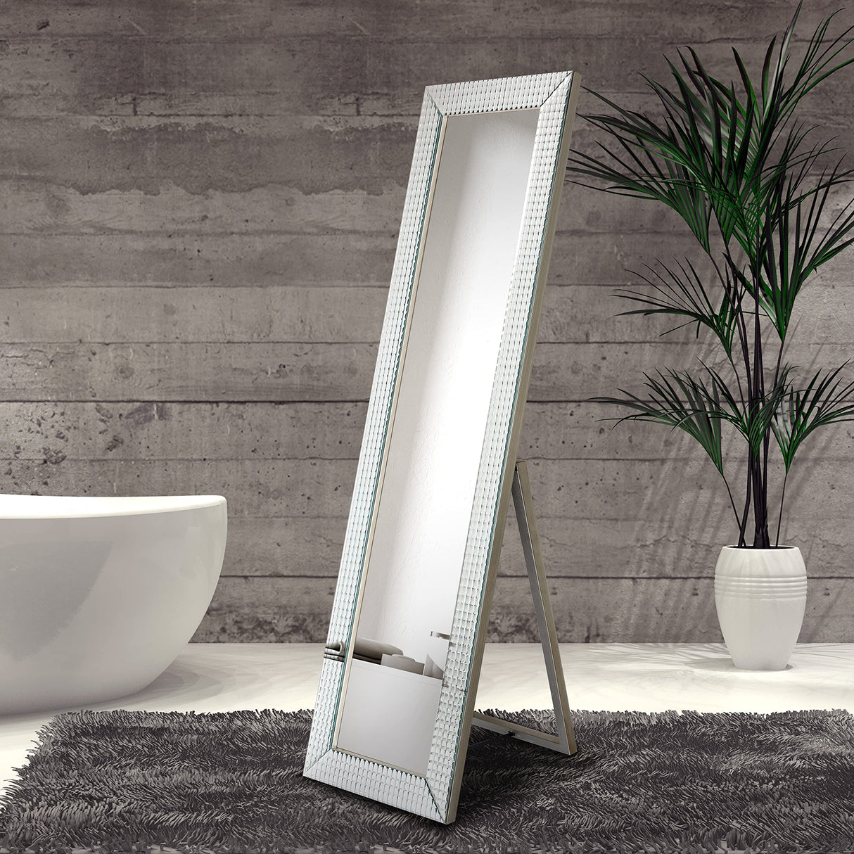 Direct Bling Glass Cheval, Full Length Mirror