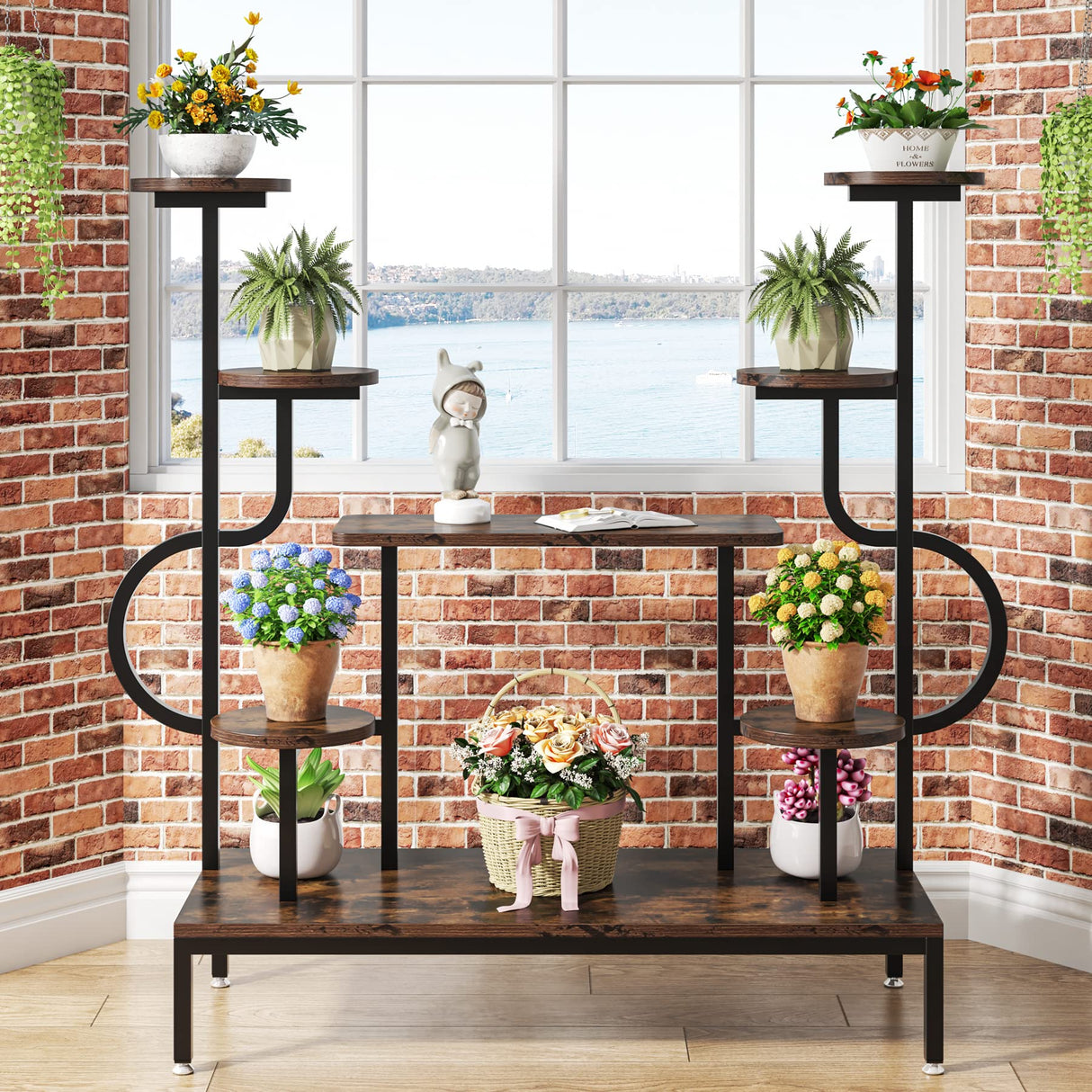 VertiBloom 8 – Multi-Tier Corner Plant Shelf