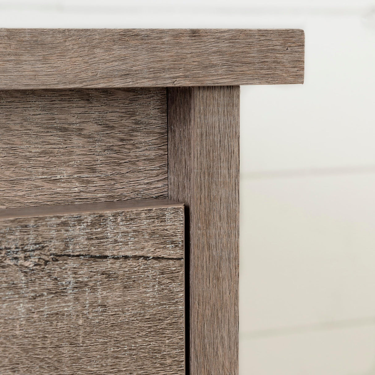 1-Drawer Nightstand-Weathered Oak