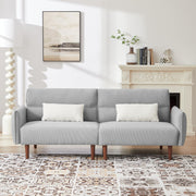 Sofa Bed Adjustable Sleeper Loveseat Couch Modern Corduroy Upholstered Recliner