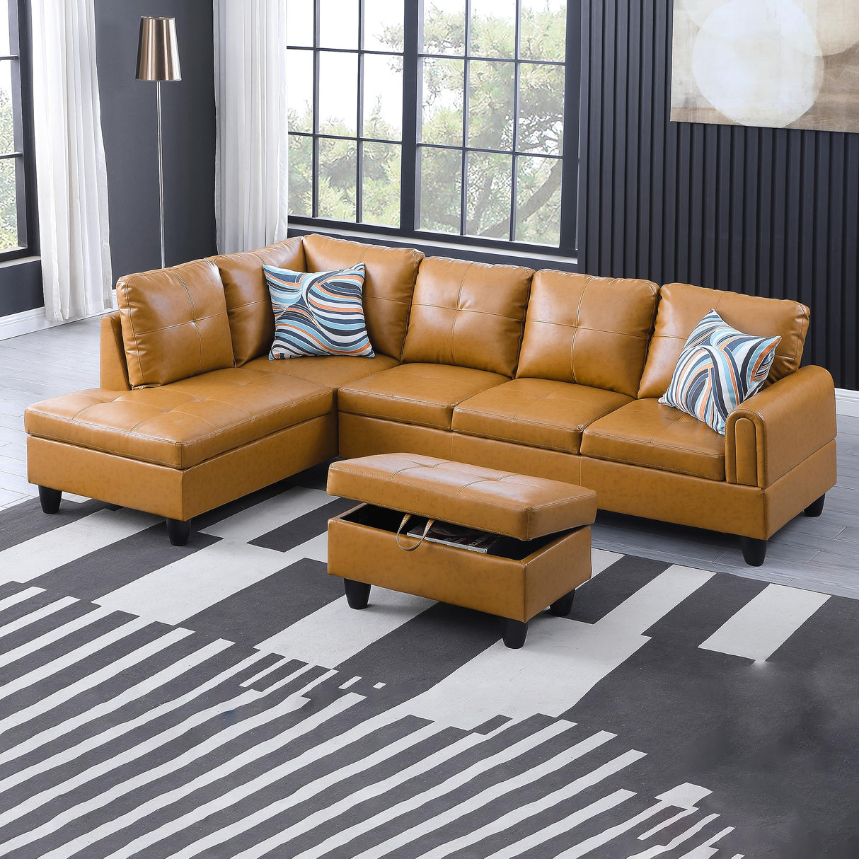 Couches for Living Room L Shaped Couch Upholstered Futon Sofa