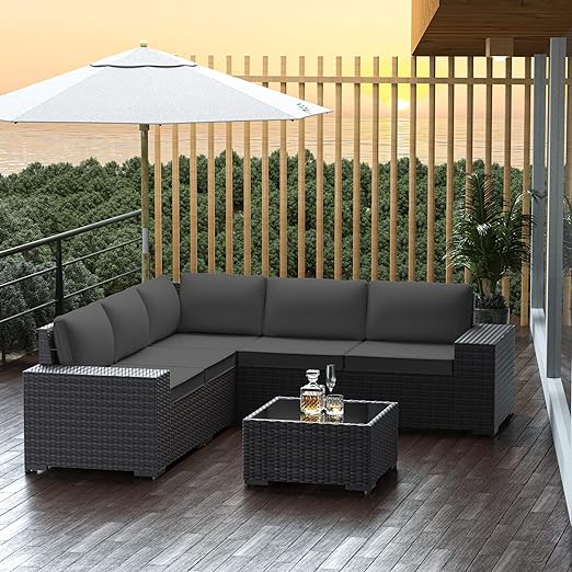 Outdoor Patio Furniture Set with Propane Fire Pit Table