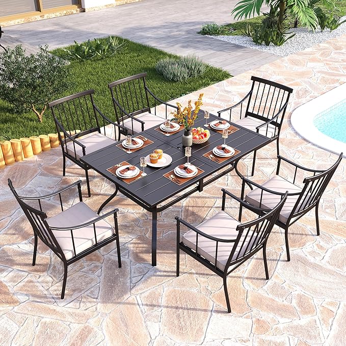 Swivel Chairs Set of 2 Patio Dining Rocker Chair with Cushion Rocking Patio Furniture