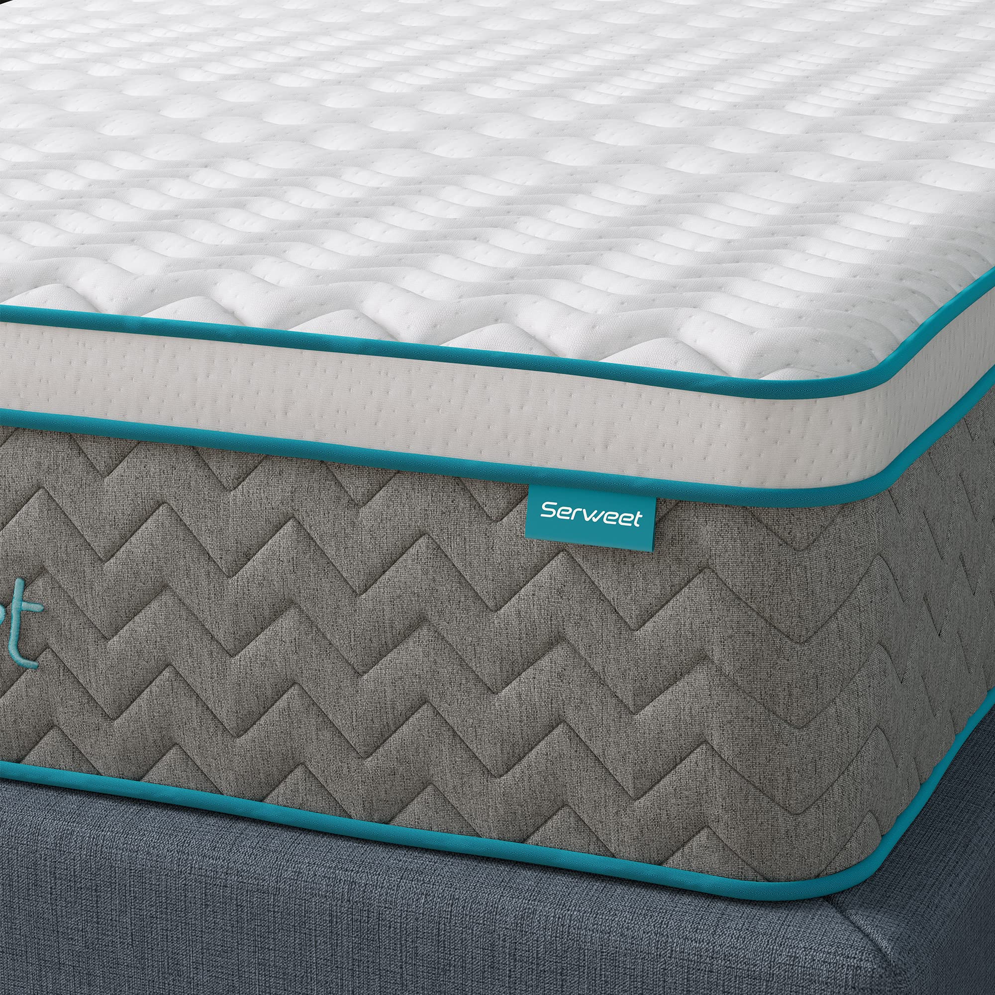 12 Inch Bamboo Charcoal Memory Foam Hybrid Queen Mattress