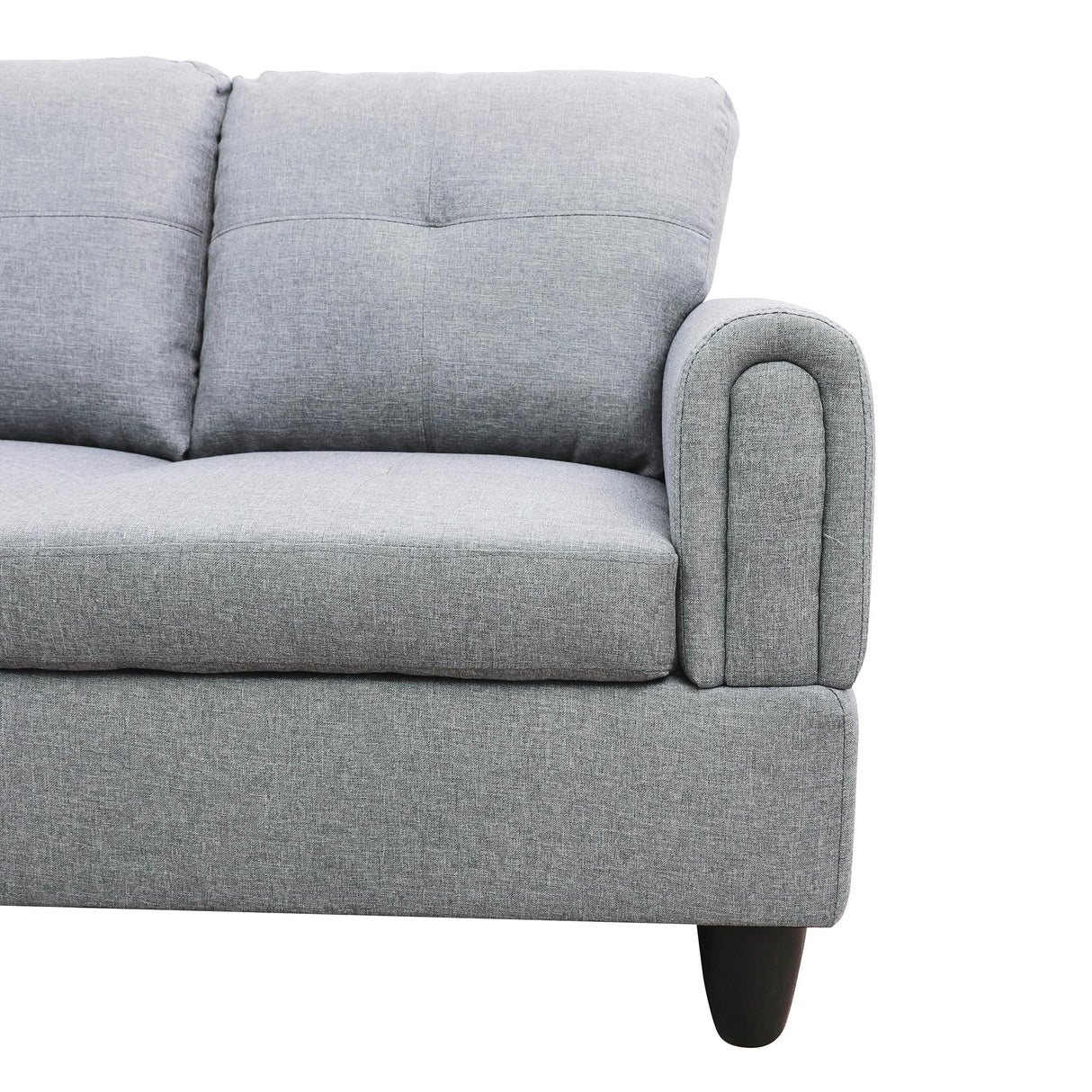 97 Inch Modern L Shape Sectional Sofa Set, Upholstered Corner Couch