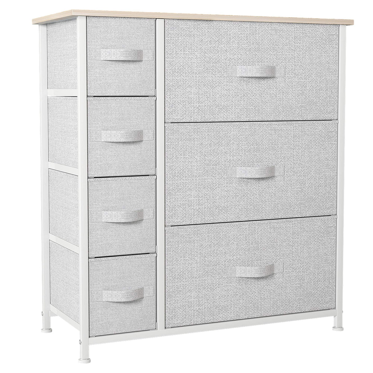 Dresser with 7 Drawers - Fabric Storage Tower