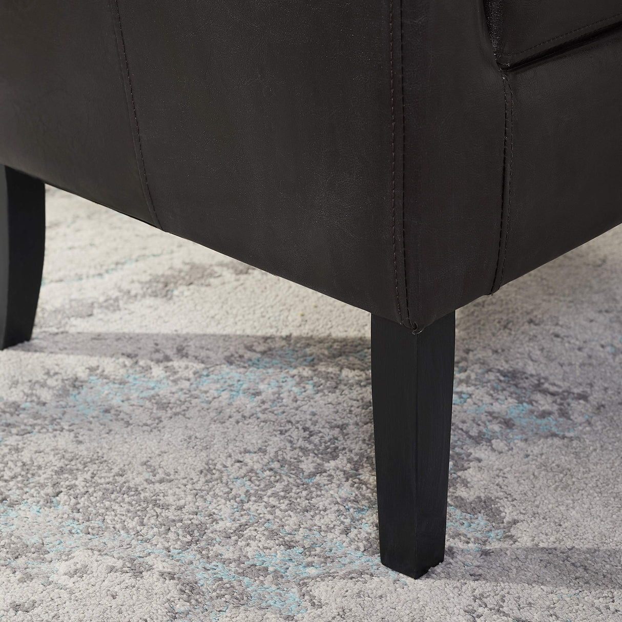 Linon Home Decor Simon Club Chair, 33" x 28.25" x 25.5", Brown