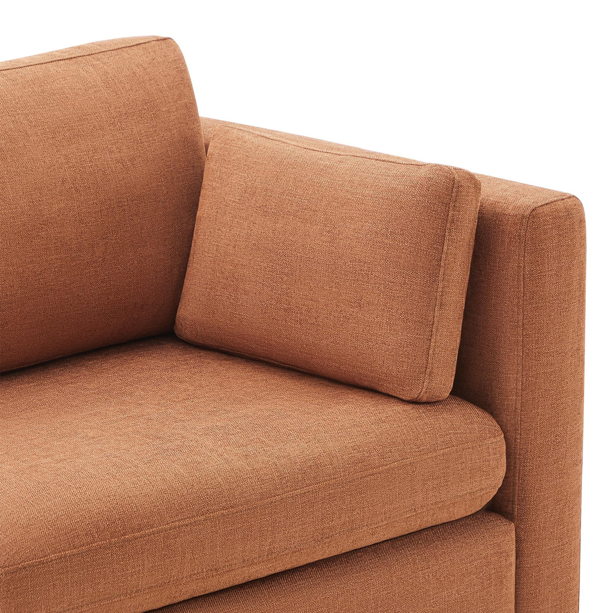 Terracotta 6-Seat U-Shaped Modular Sofa Set, Extra Large Sectional Couch