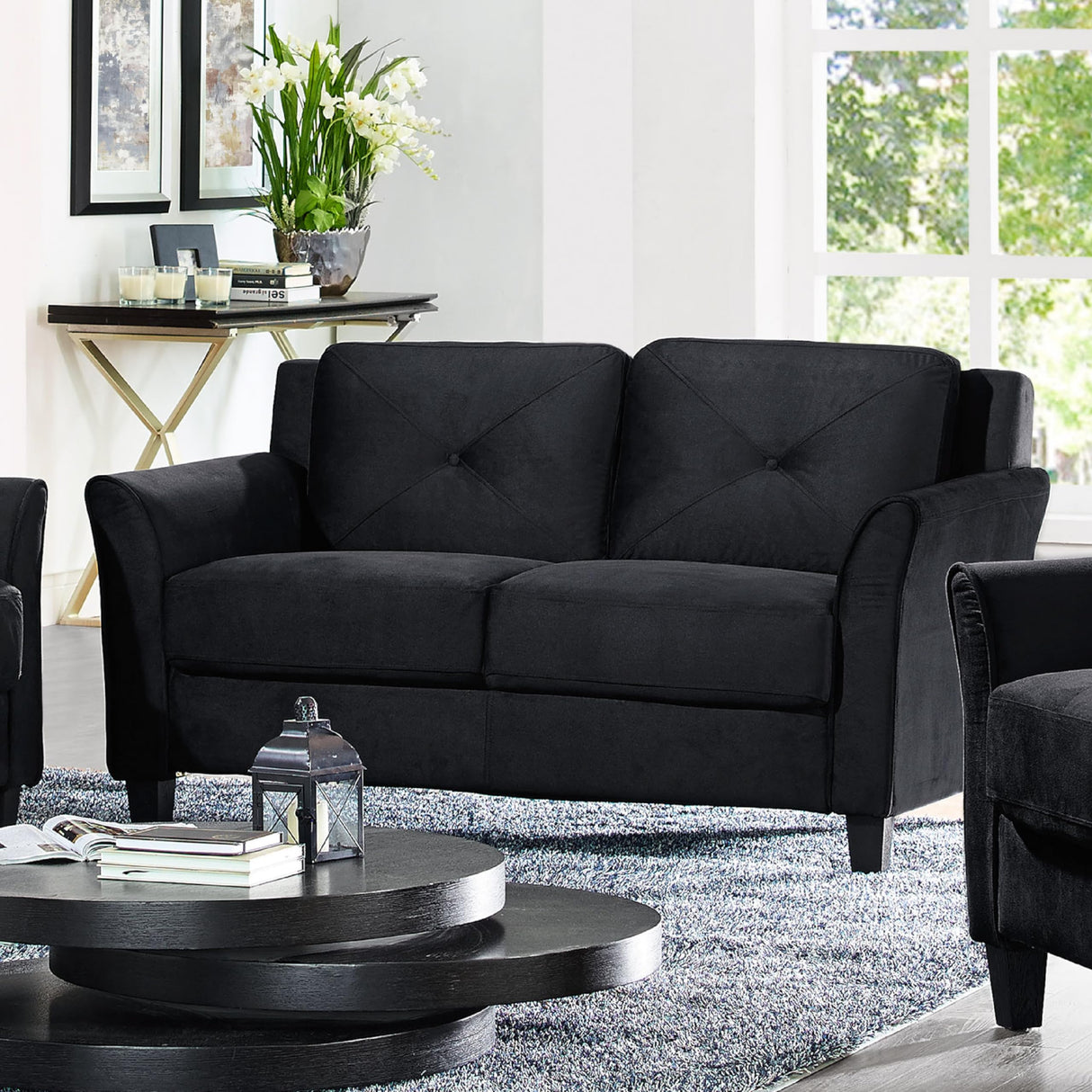Harrington Loveseat, Black