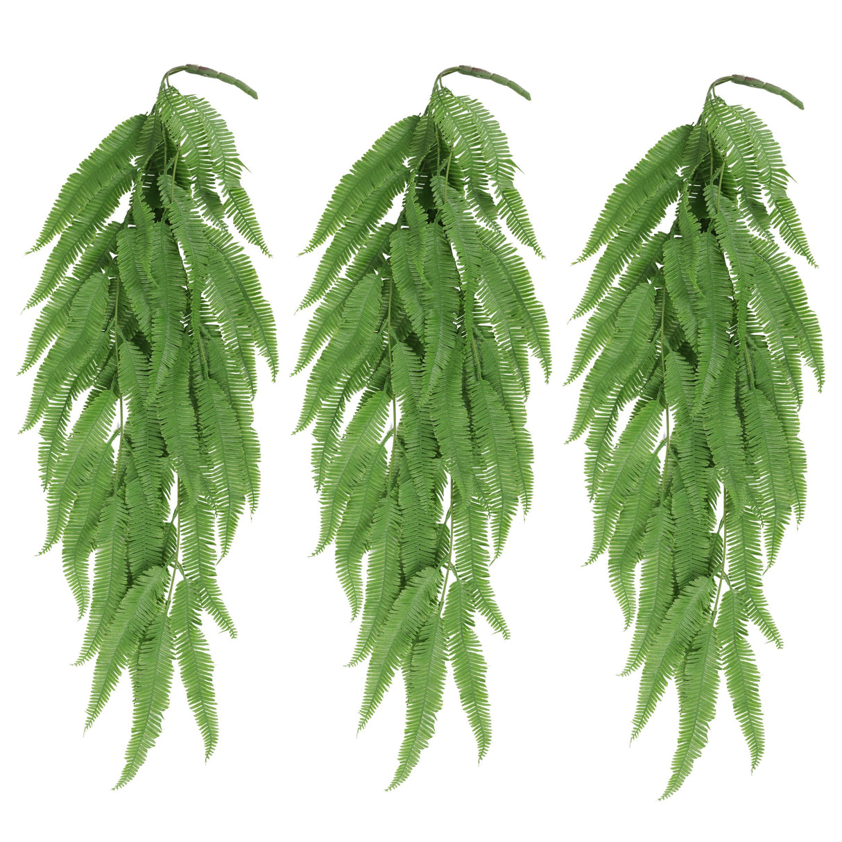 Artificial Hanging Plants, Fake Hanging Boston Fern Greenry Plant Faux Green