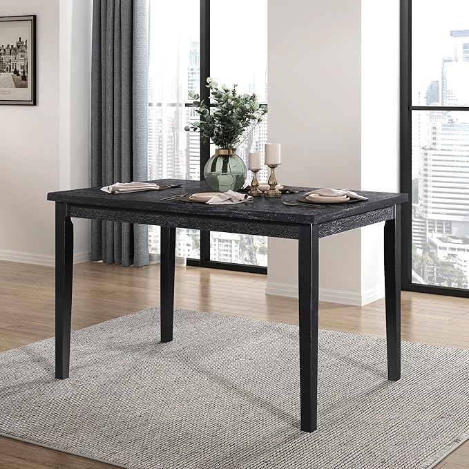 Clover Dining Table - Modern Black Outdoor Patio Furniture