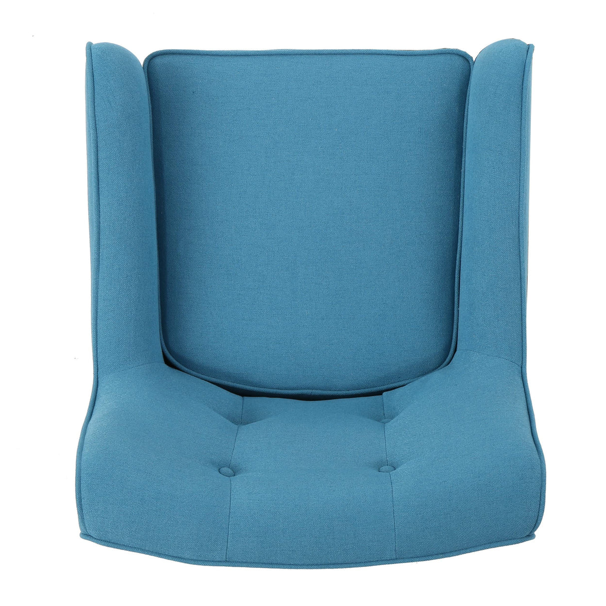 Felicity Mid-Century Fabric Arm Chairs, 2-Pcs Set, Teal