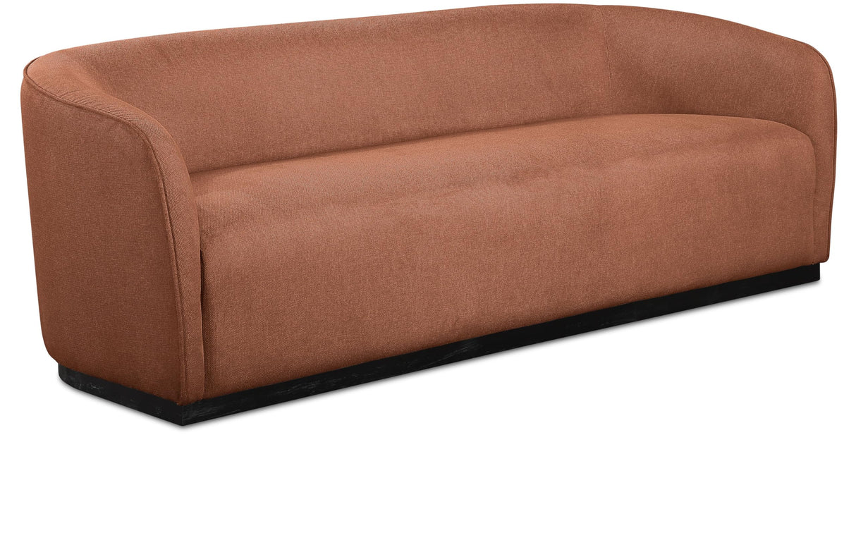675Cognac-S Mylah Collection Modern | Contemporary Sofa with Soft Cognac Fabric