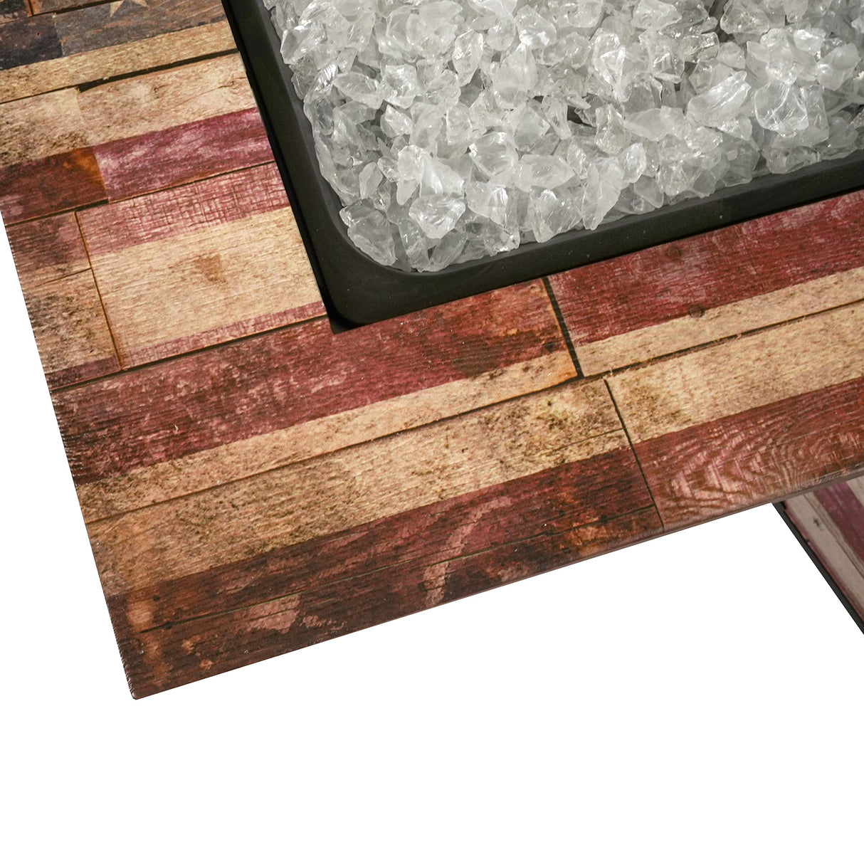 The Liberty, Square 30" Outdoor Propane Fire Pit - Bircata