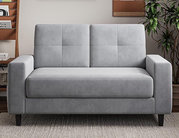 53" Loveseat Sofa - Compact 2-Seater Couch for Small Spaces