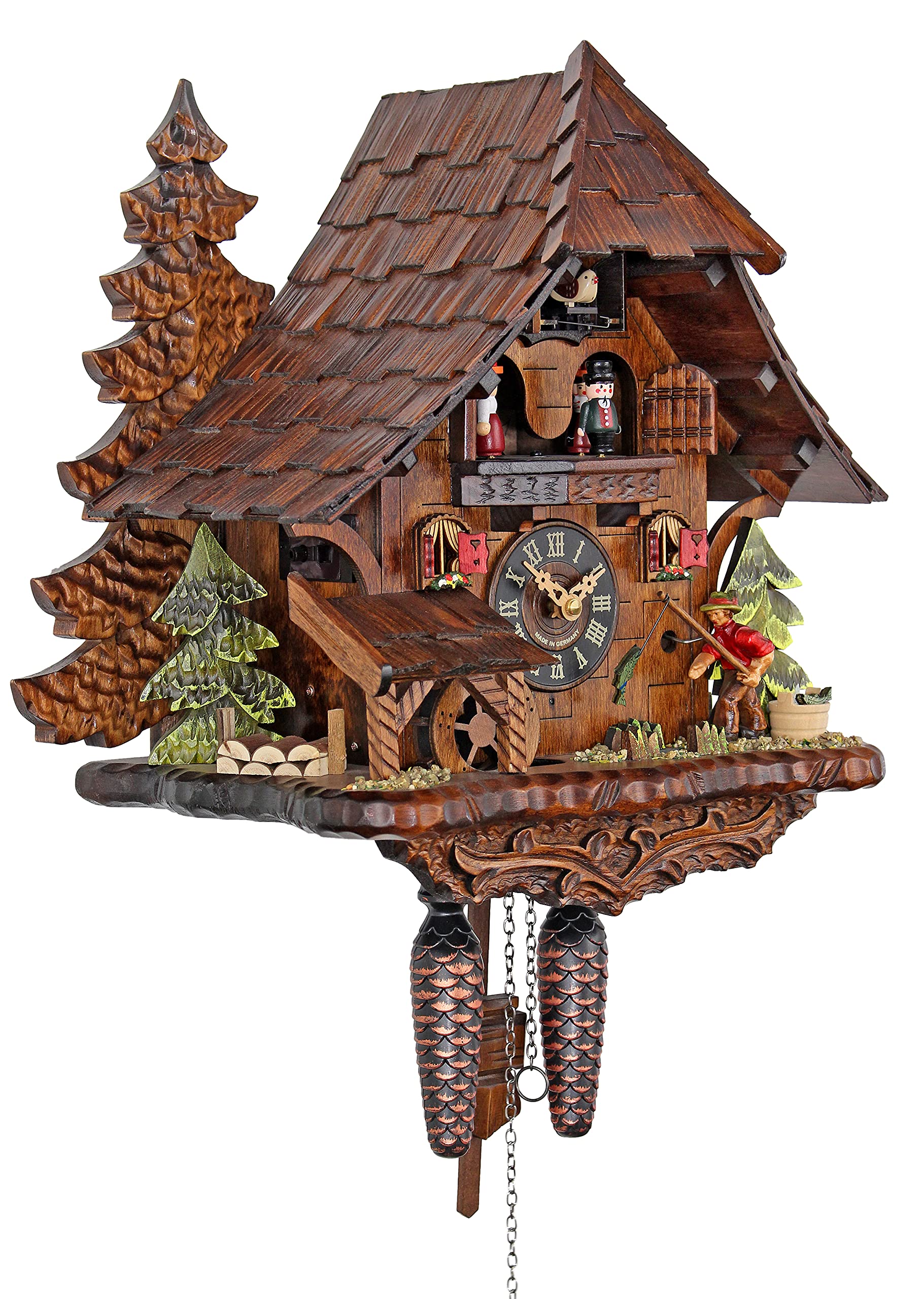 Quartz Cuckoo Clock - The Successful Fisherman