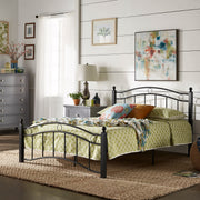 Sadie Brown and Black Metal Bed by Classic Brown/Black Full Bronze