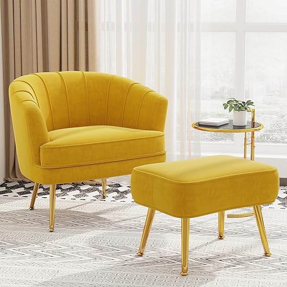 Bedroom Office Velvet Accent Chairs for Living Room