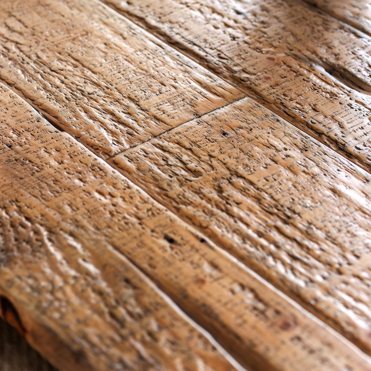 Burton Industrial Rustic Pine Dining Table