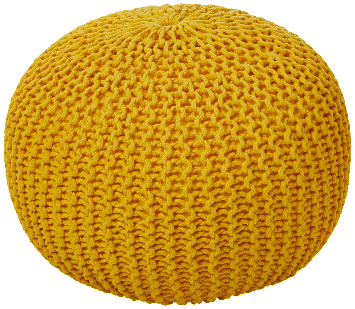 Handcrafted Modern Cotton Pouf Ottoman Foot Stool - Bean Bag Floor Chair