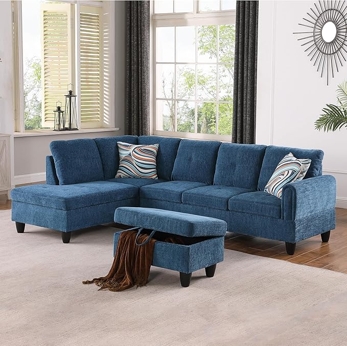 Couches for Living Room L Shaped Couch Upholstered Futon Sofa