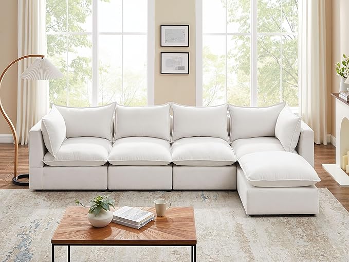 Sectional Sofa, 6 Seater Sectional Sofa Modular Sectional Couch for Living Room