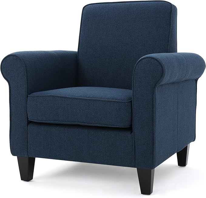 Freemont Leather Club Chair, Chocolate Brown