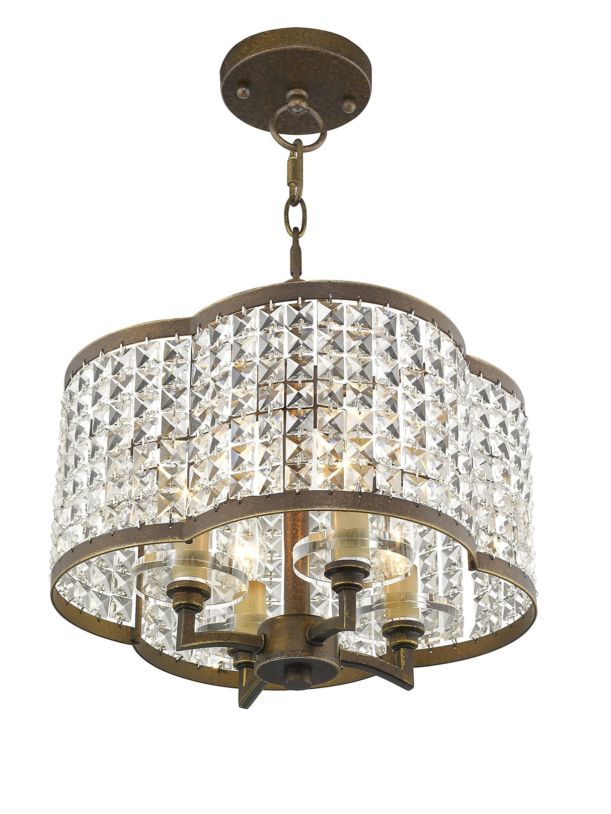 Lighting 50574-64 Gramercy 4-Light Convertible Mini Chandelier/Ceiling Mount