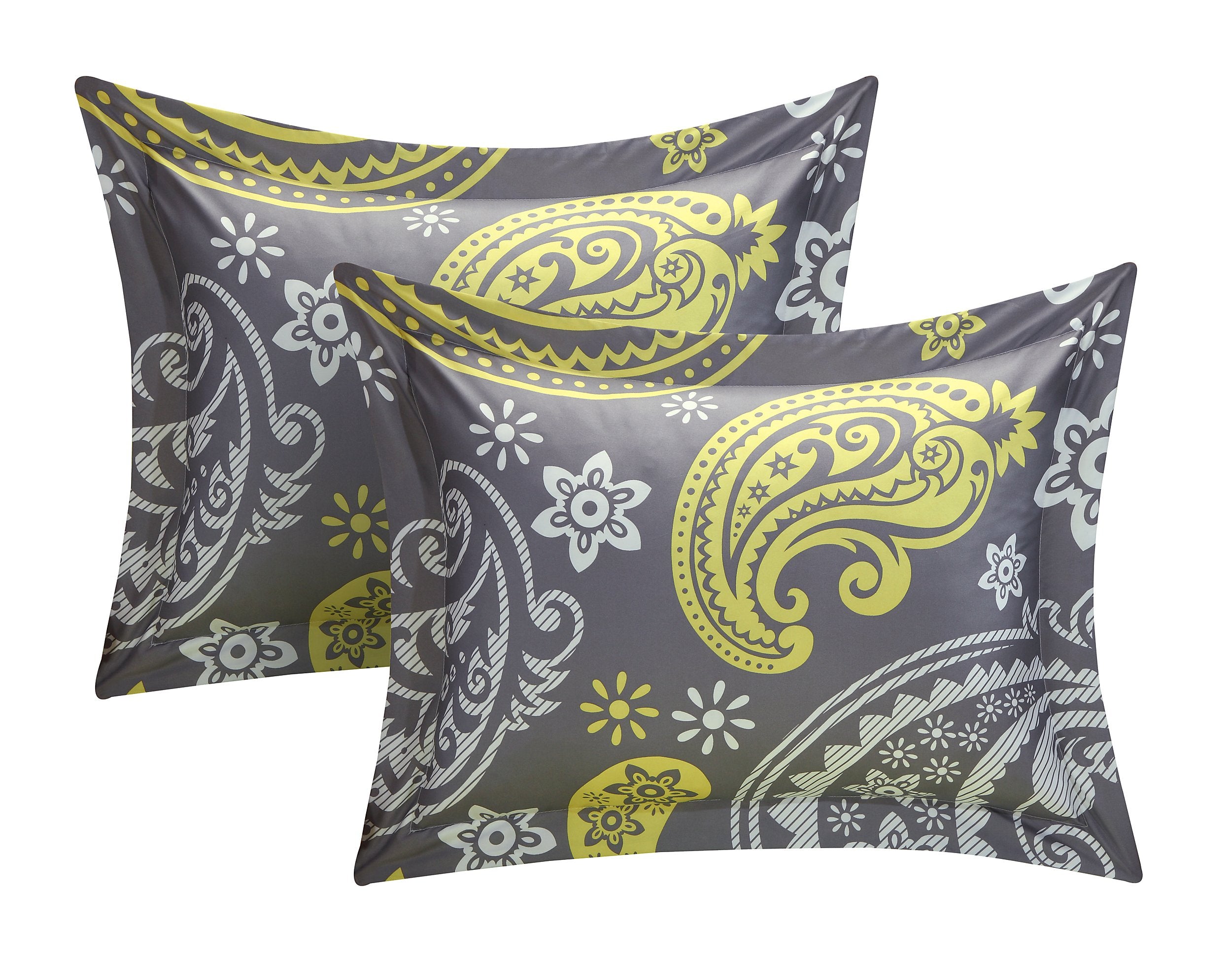 20-Piece Comforter Reversible Paisley Print Complete Bed in a Bag with Sheet Set,