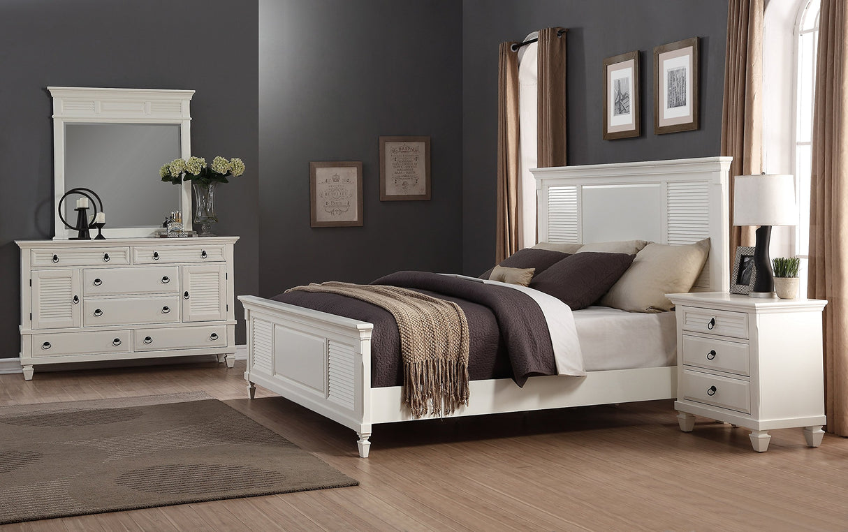 Bedroom Nightstand, White