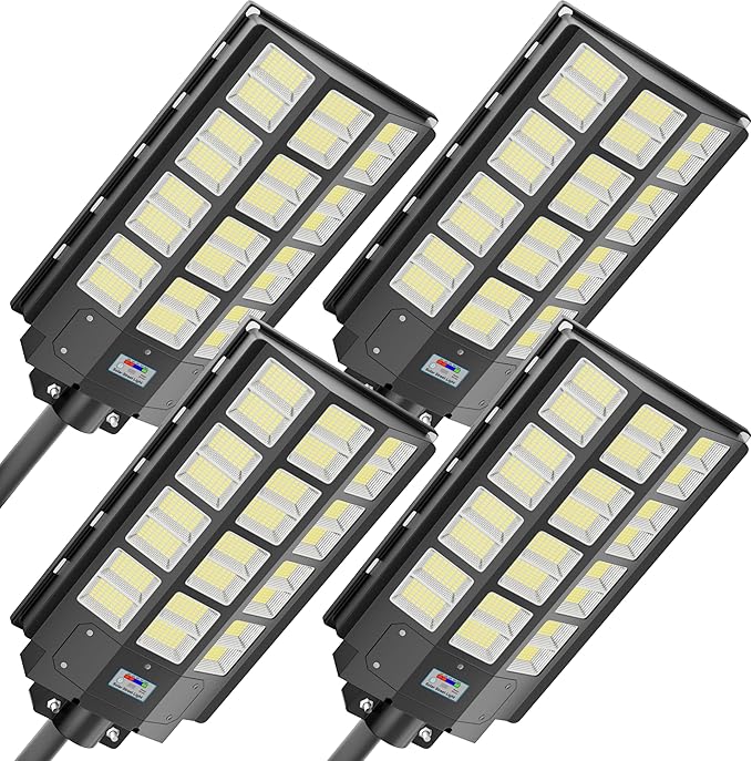 8000W Solar Street Light Outdoor Waterproof, 240000LM Solar Powered Parking