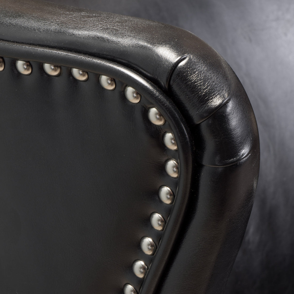Tall Black Leather Club Chair