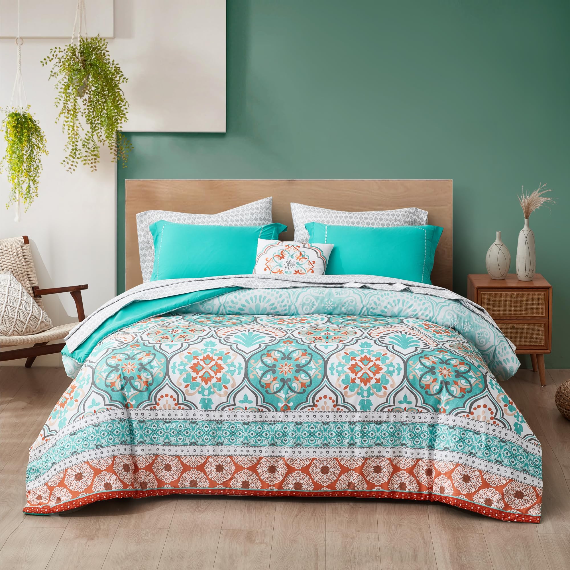 Bed in a Bag Twin XL, Boho Medallion Comforter Sets for College