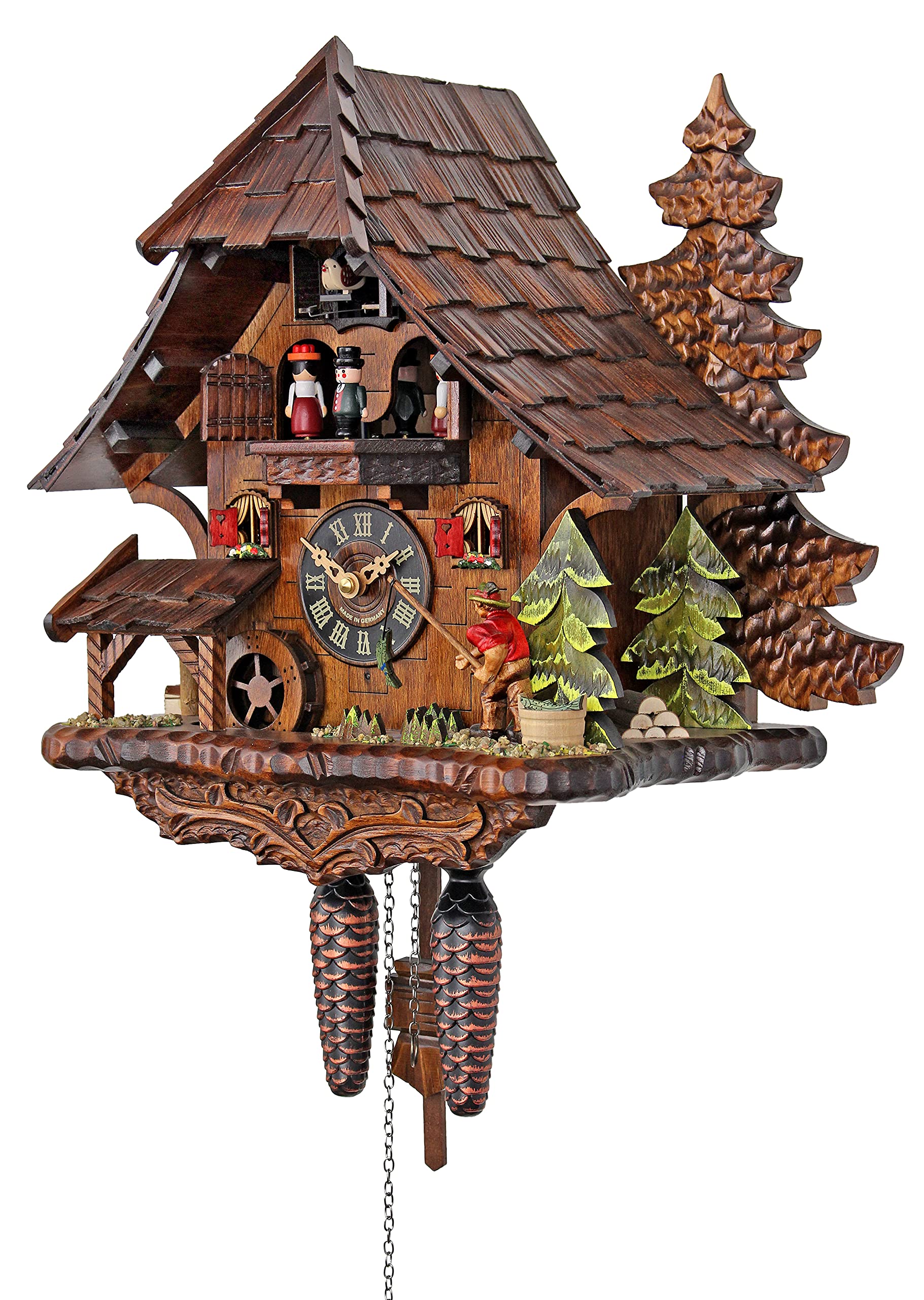 Quartz Cuckoo Clock - The Successful Fisherman
