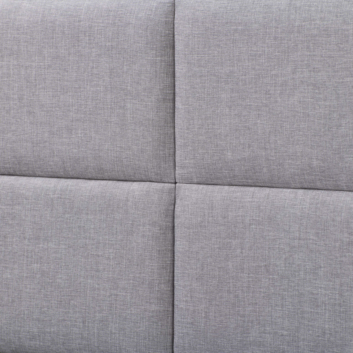 Bellevue Light Gray Fabric Upholstered Twin/Single Bed with Headboard